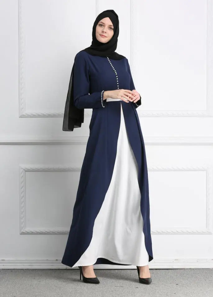 Beaded Patchwork Maxi Dress