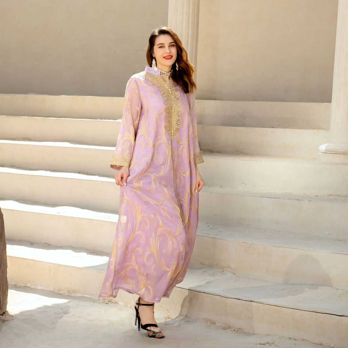 Embroidered Summer Maxi Dress