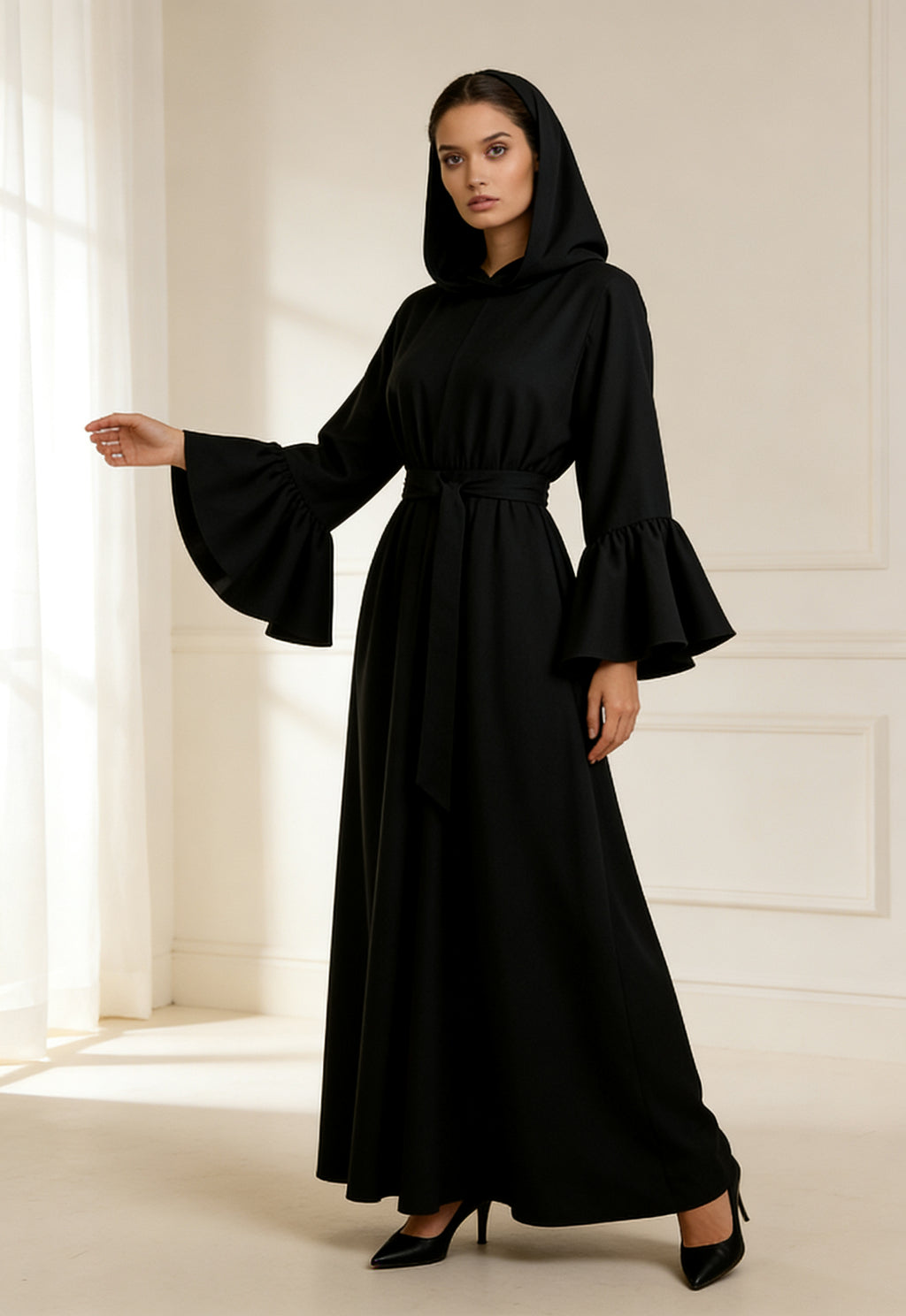 Classic Black Kaftan Abaya