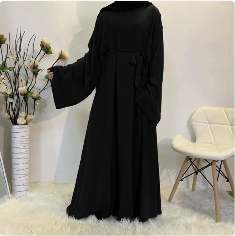 High-Waist Matte Abaya