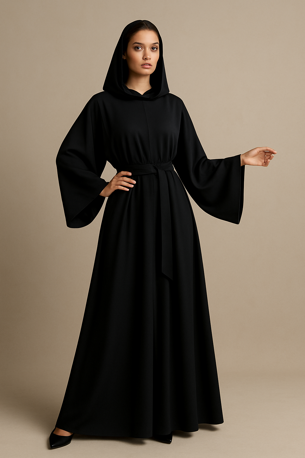 Classic Black Kaftan Abaya