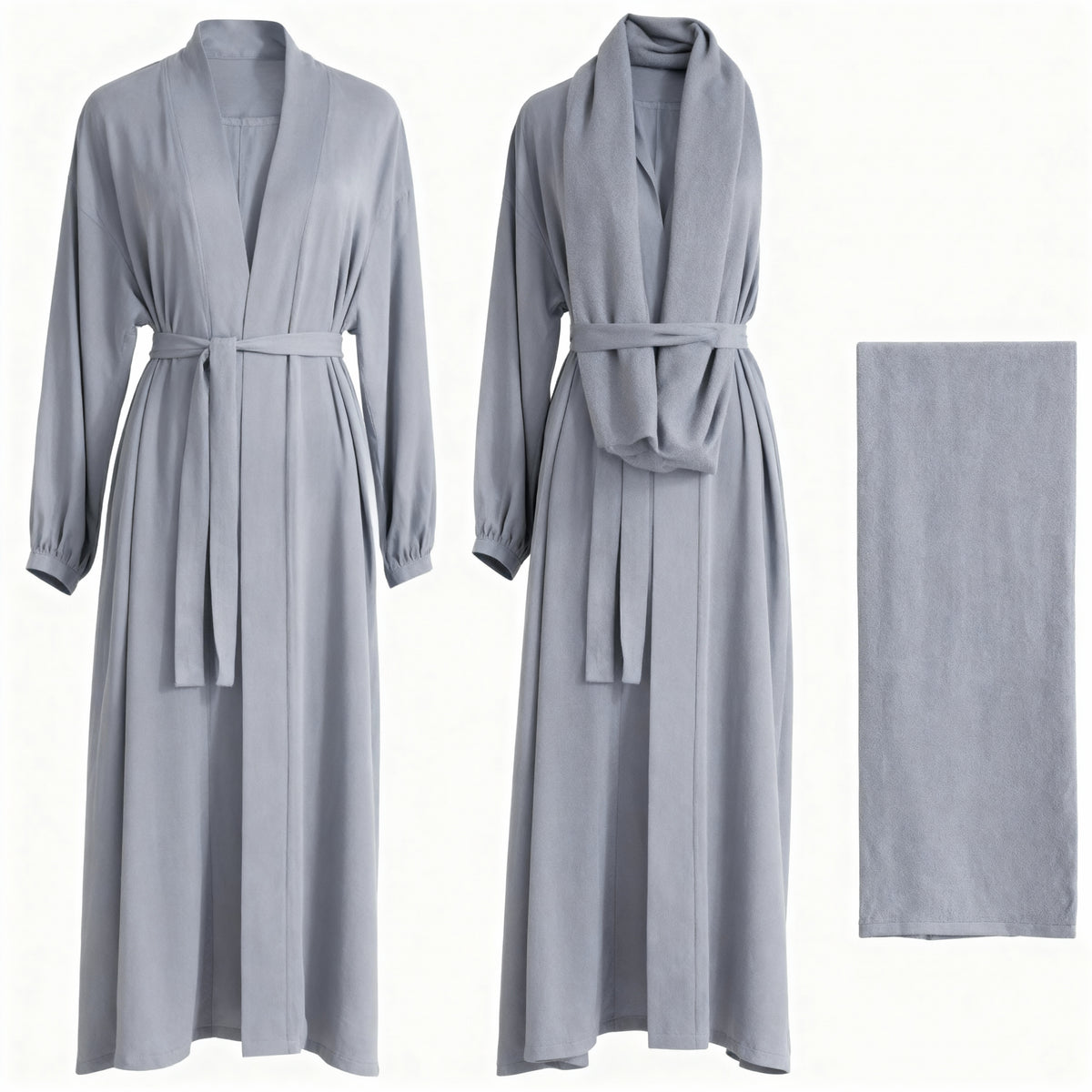 Four-Piece Abaya Set with Cardigan