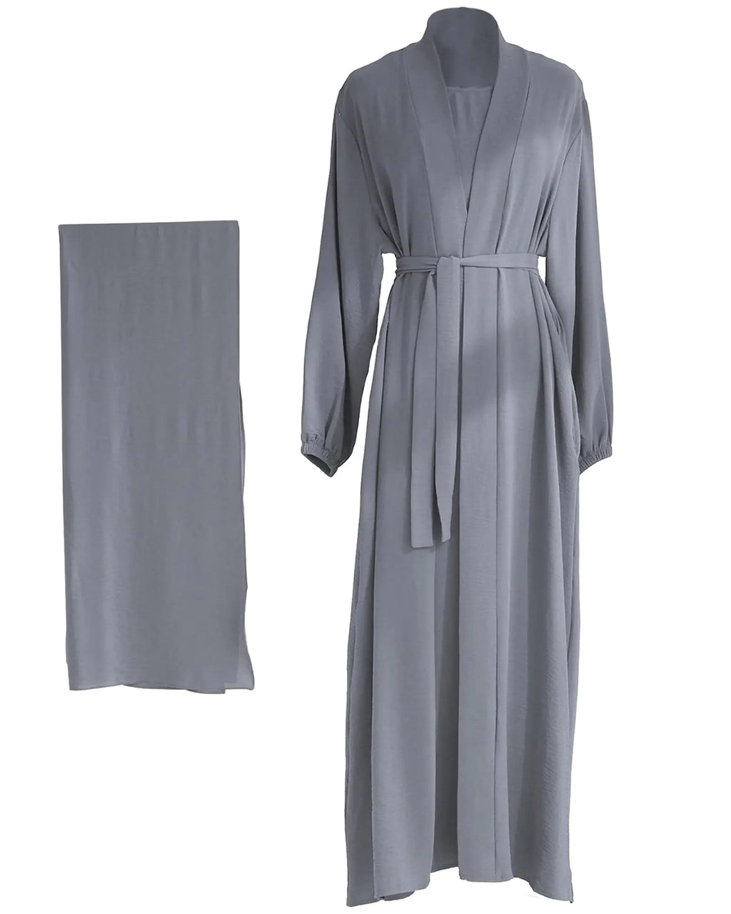 Four-Piece Abaya Set with Cardigan