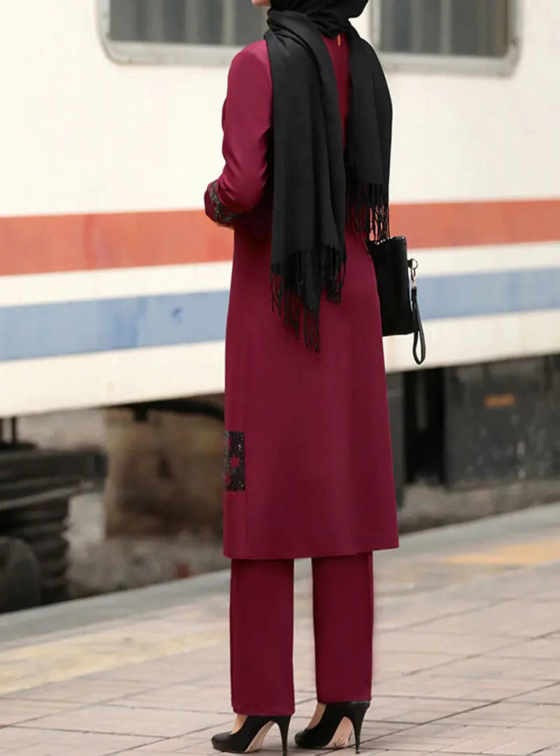 Two-Piece Dubai Abaya Set