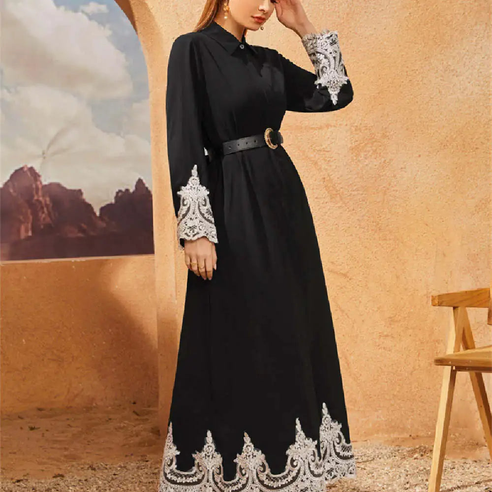 Lace Cardigan Maxi Dress