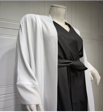 Chiffon Panel Open Abaya