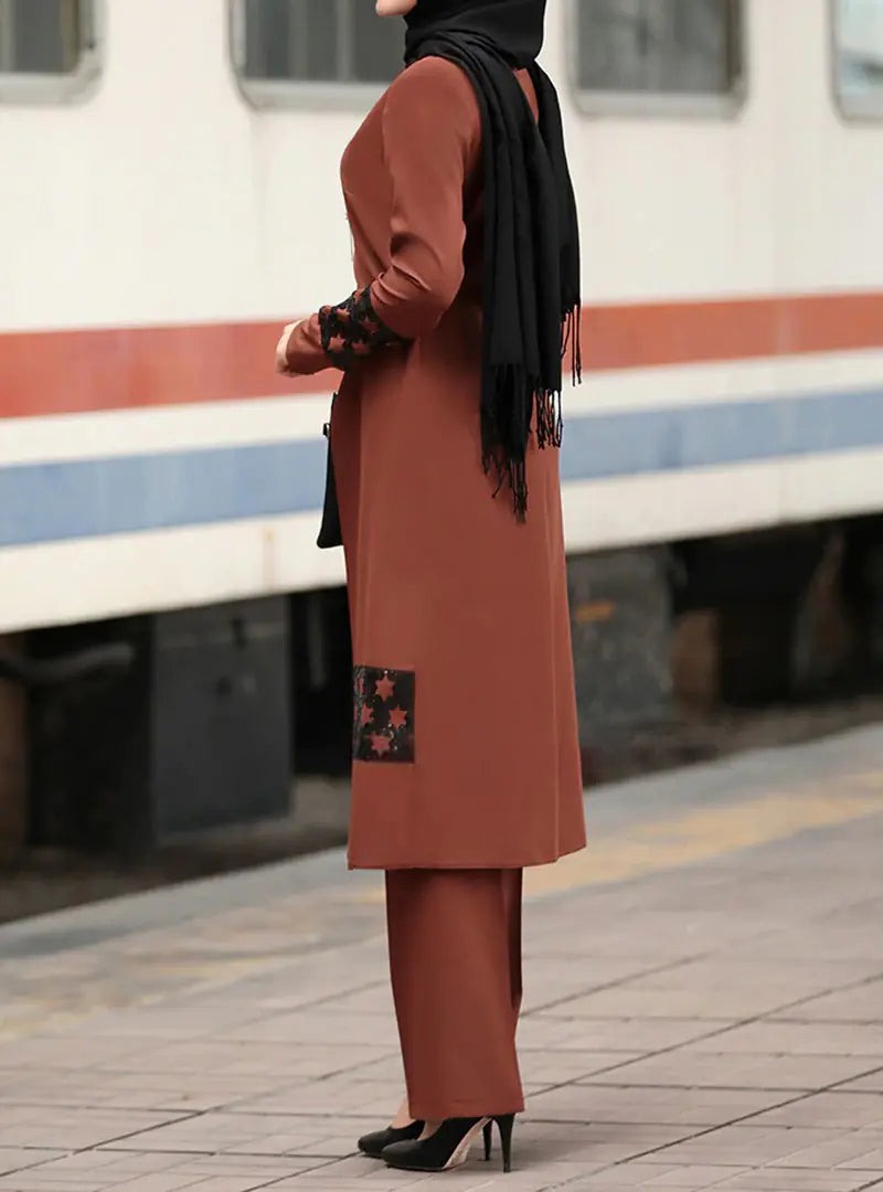 Two-Piece Dubai Abaya Set