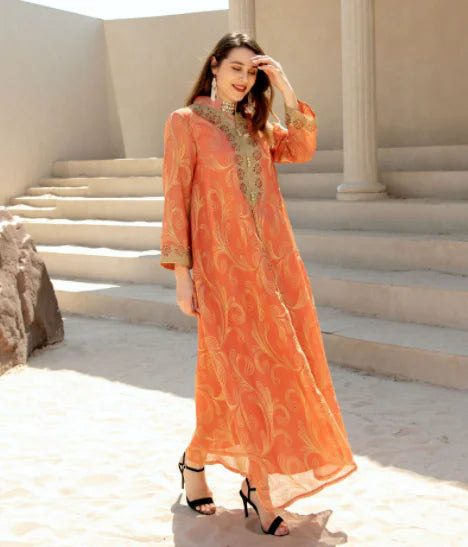 Embroidered Summer Maxi Dress