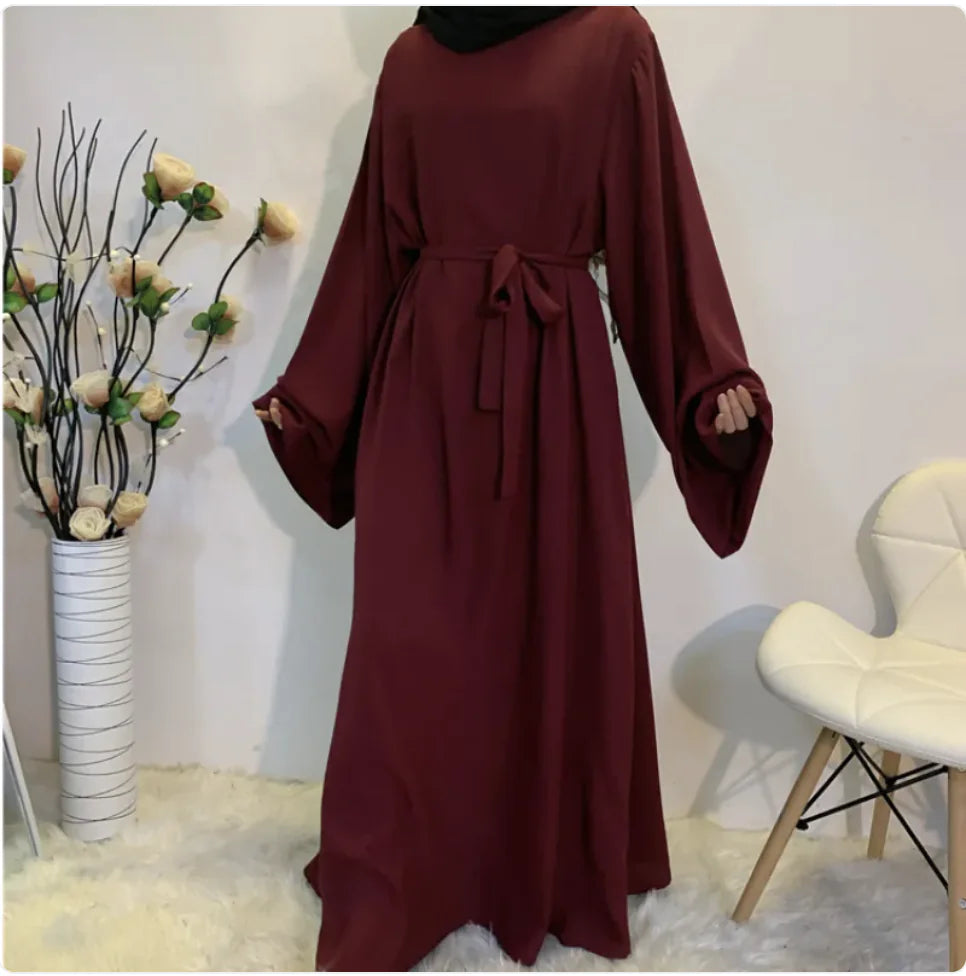 High-Waist Matte Abaya