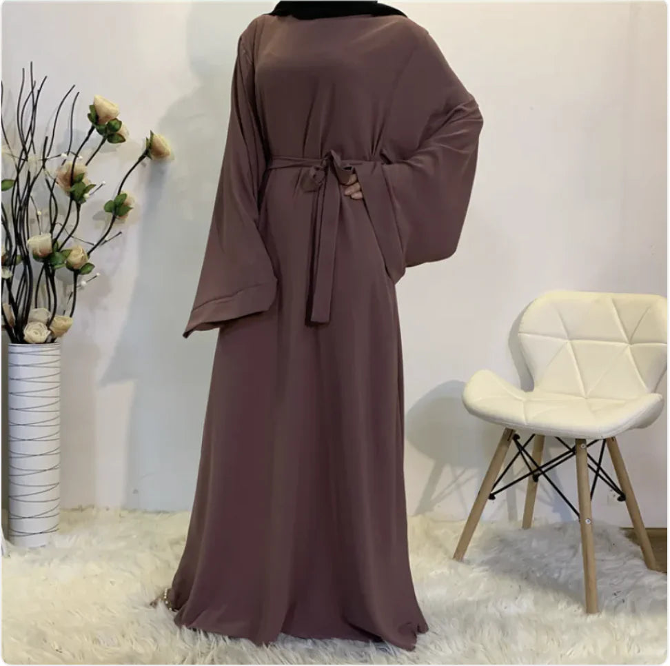 High-Waist Matte Abaya