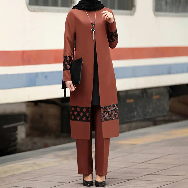 Two-Piece Dubai Abaya Set