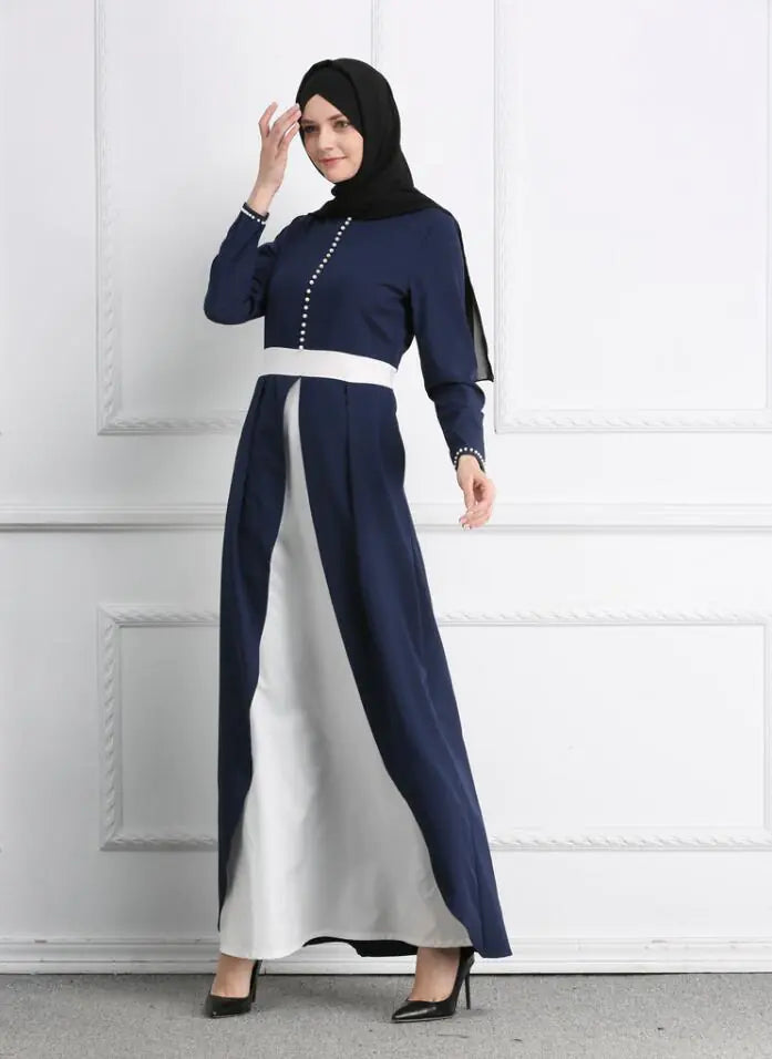 Beaded Patchwork Maxi Dress
